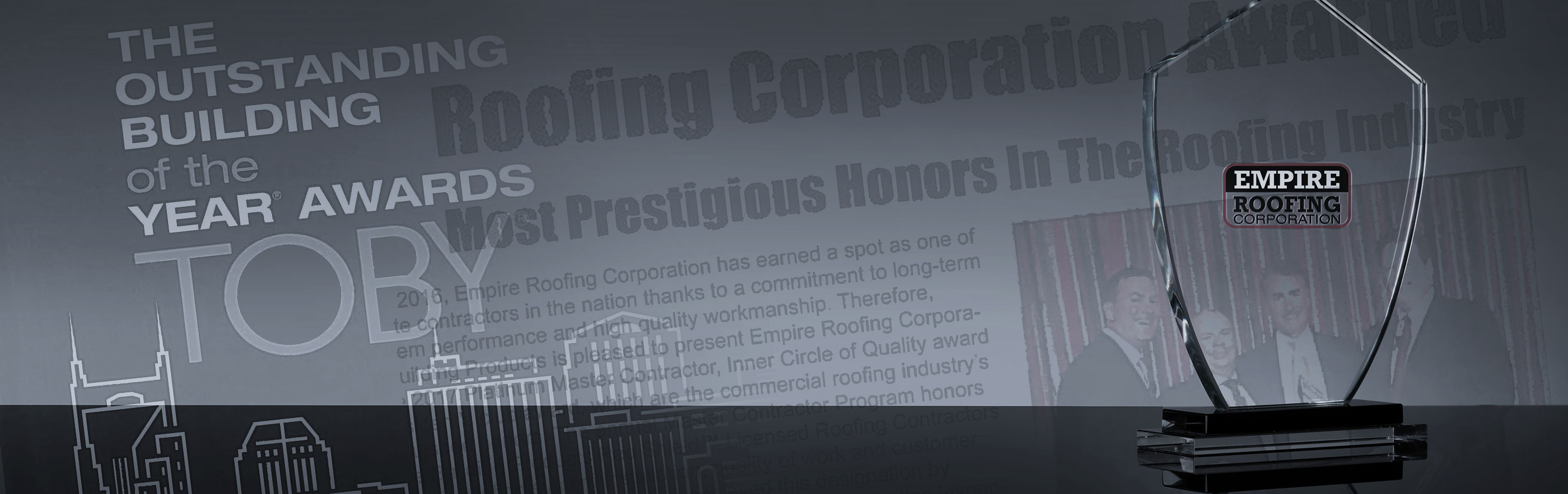 Empire Roofing Corporation prestigious USA award winners